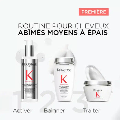 Routine cheveux abîmés moyens à épais - Première Kérastase