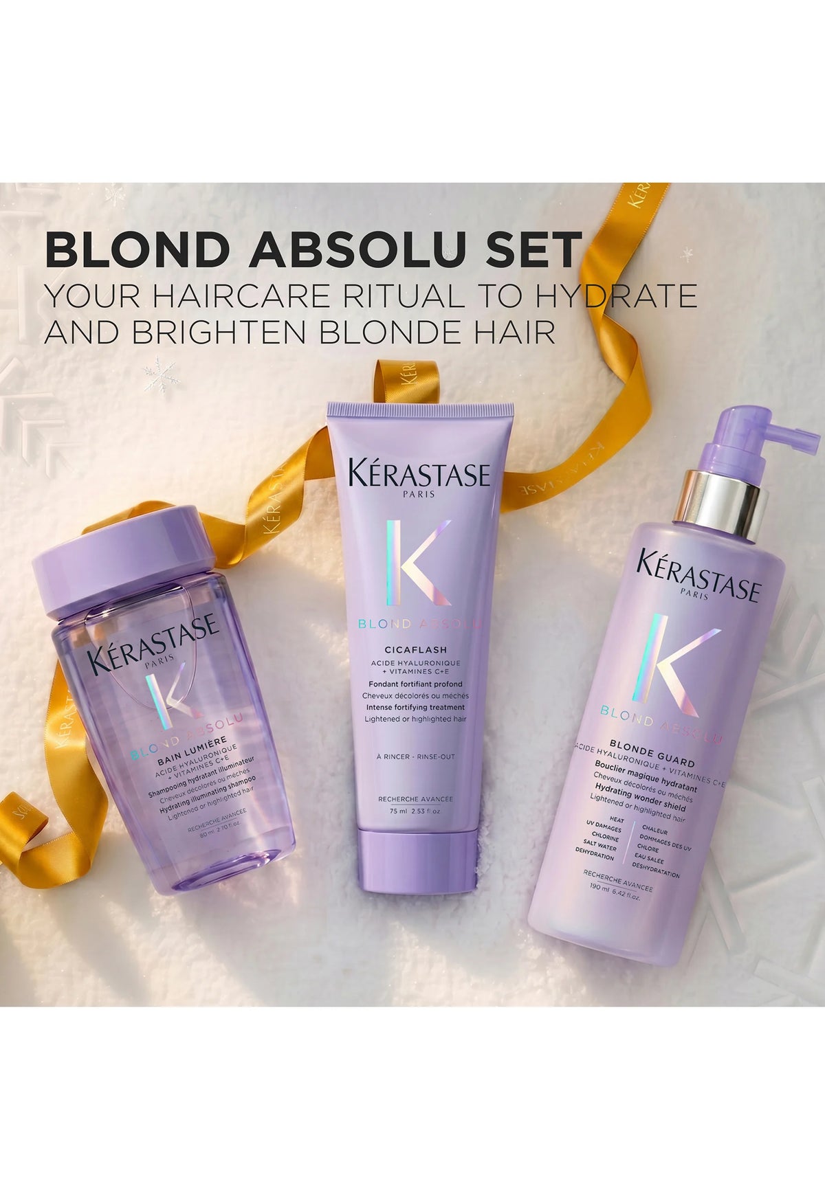 Kérastase Coffret Blond Absolu Noël 2026 – Routine Hydratation &amp; Éclat Cheveux Blonds