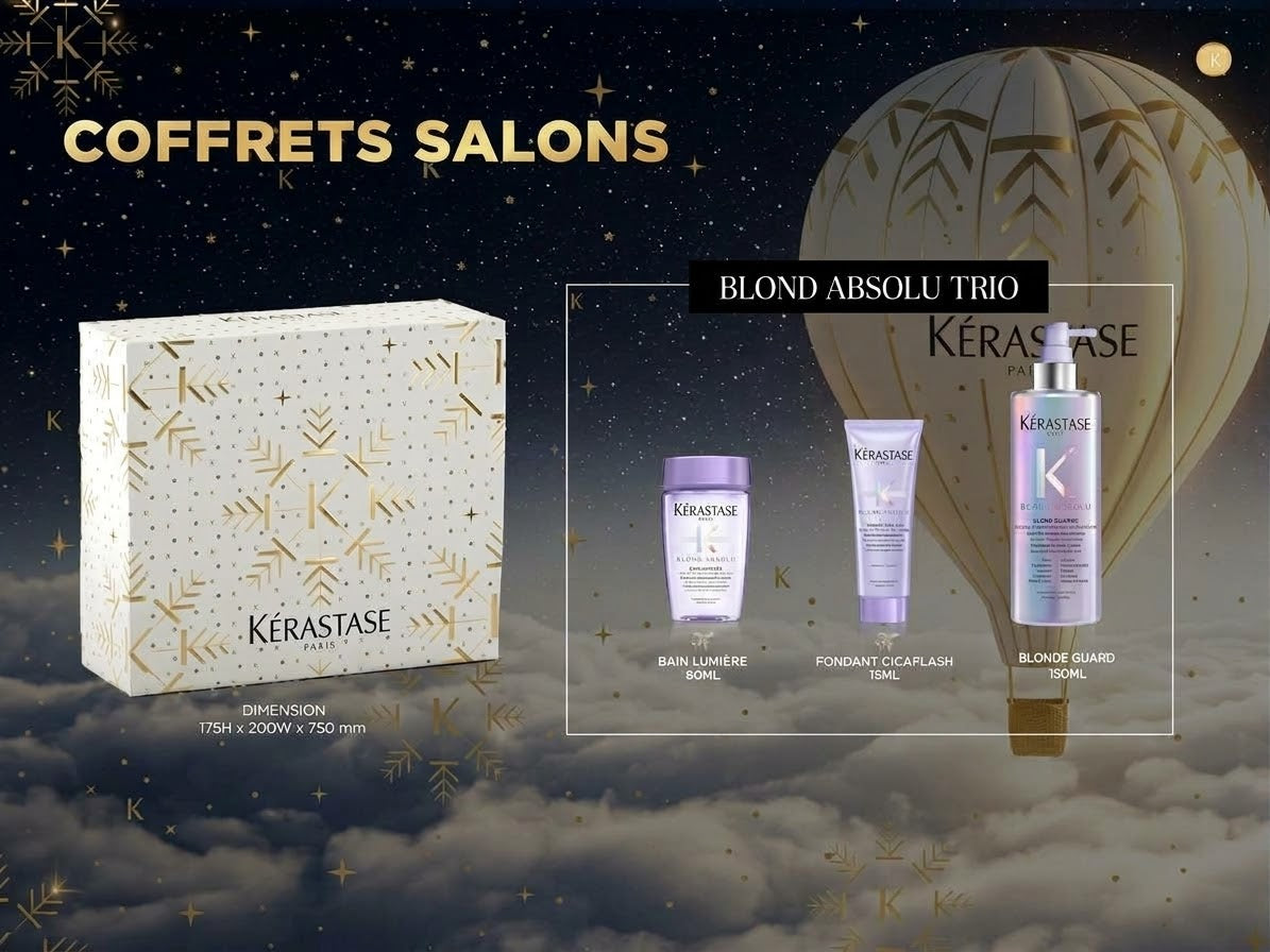 Kérastase Coffret Blond Absolu Noël 2026 – Routine Hydratation &amp; Éclat Cheveux Blonds