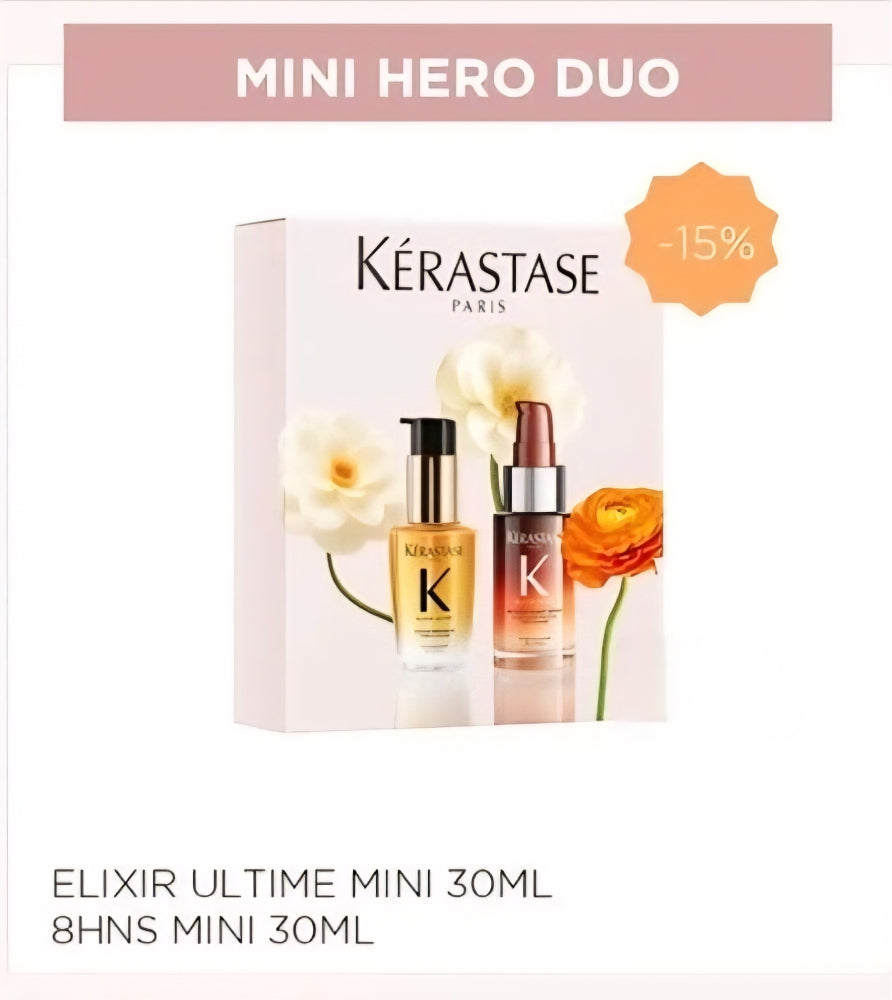 Kérastase Coffret Duo Mini Héros 2026 – Huile Elixir Ultime &amp; Sérum Nuit 8H