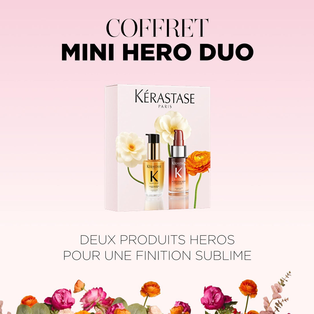 Kérastase Coffret Duo Mini Héros 2026 – Huile Elixir Ultime &amp; Sérum Nuit 8H