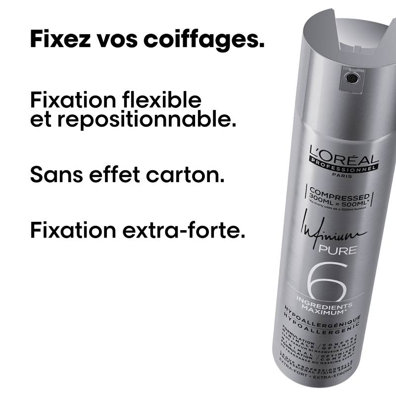 Laque Infinium Pure Extra Forte Compressée 300ml - L’Oréal