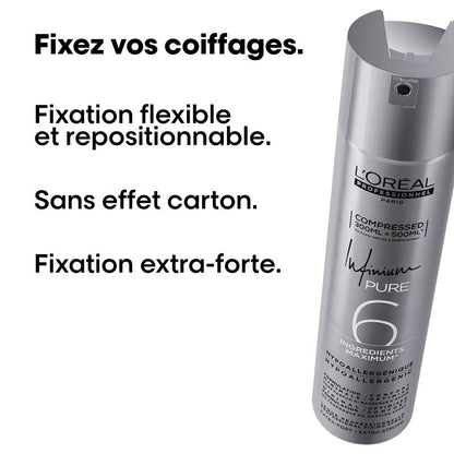 Laque Infinium Pure Extra Forte Compressée 300ml - L’Oréal