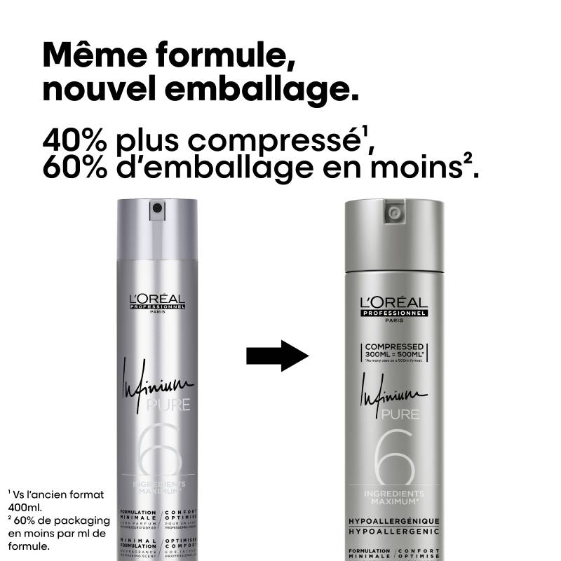 Laque Infinium Pure Extra Forte Compressée 300ml - L’Oréal