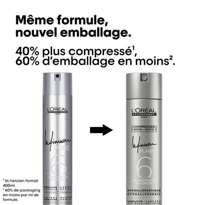 Laque Infinium Pure Extra Forte Compressée 300ml - L’Oréal