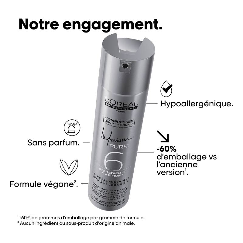 Laque Infinium Pure Extra Forte Compressée 300ml - L’Oréal