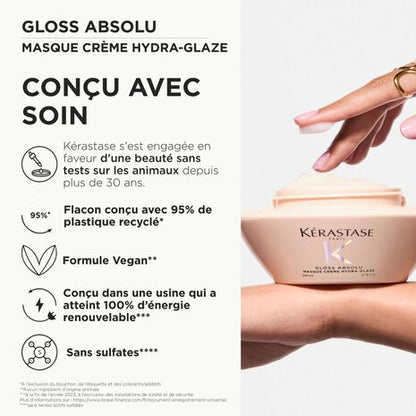 Kérastase Masque Crème Hydra-Glaze 500ml Gloss Absolu