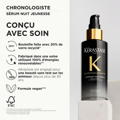 Kérastase Chronologiste Sérum Nuit Jeunesse – Soin de nuit anti-âge sans rinçage