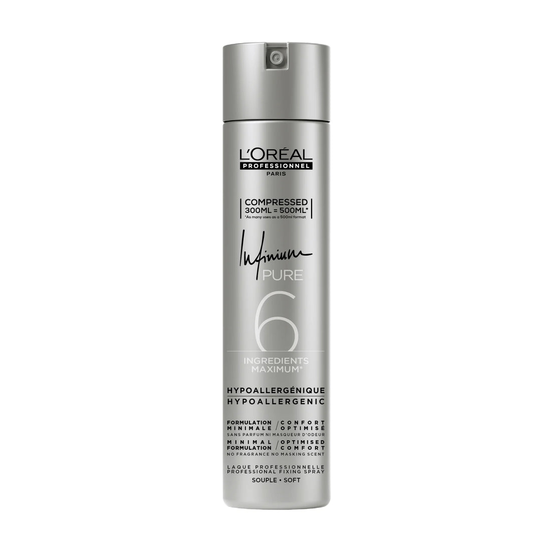 Laque Infinium Pure Souple Compressée 300ml - L’Oréal