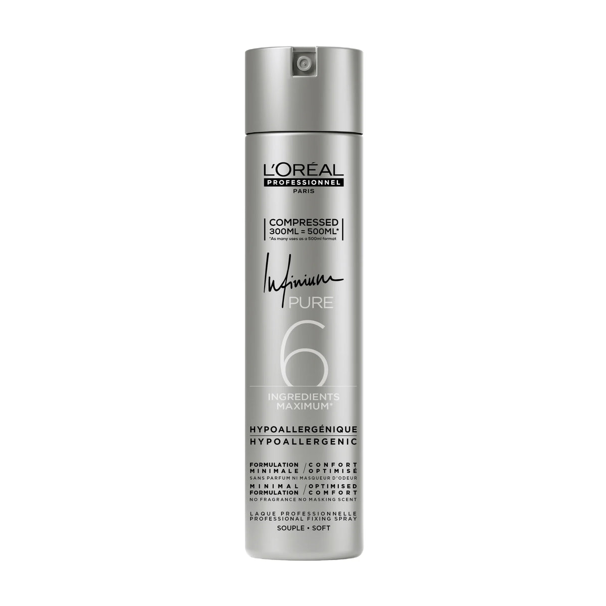 Laque Infinium Pure Souple Compressée 300ml - L’Oréal
