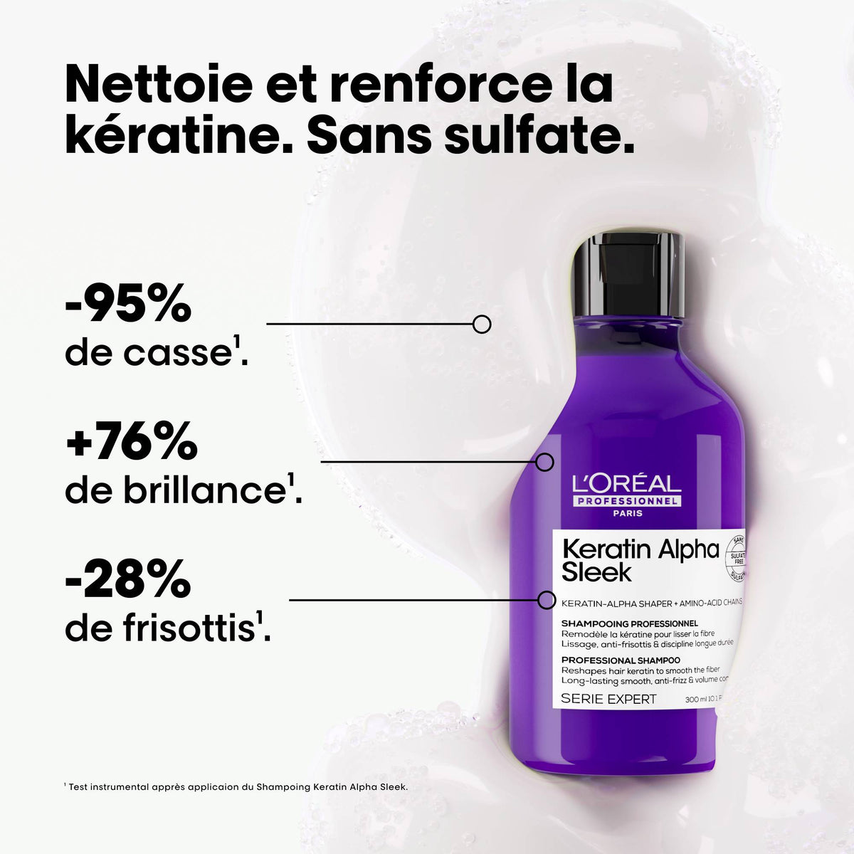 Shampooing Disciplinant Keratin Alpha Sleek 300ml