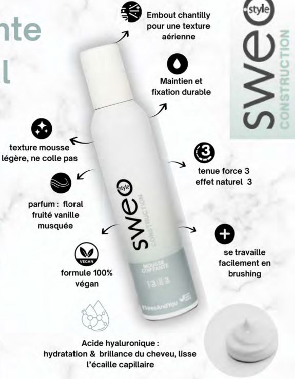 Sweo Style Mousse Coiffante 250ml