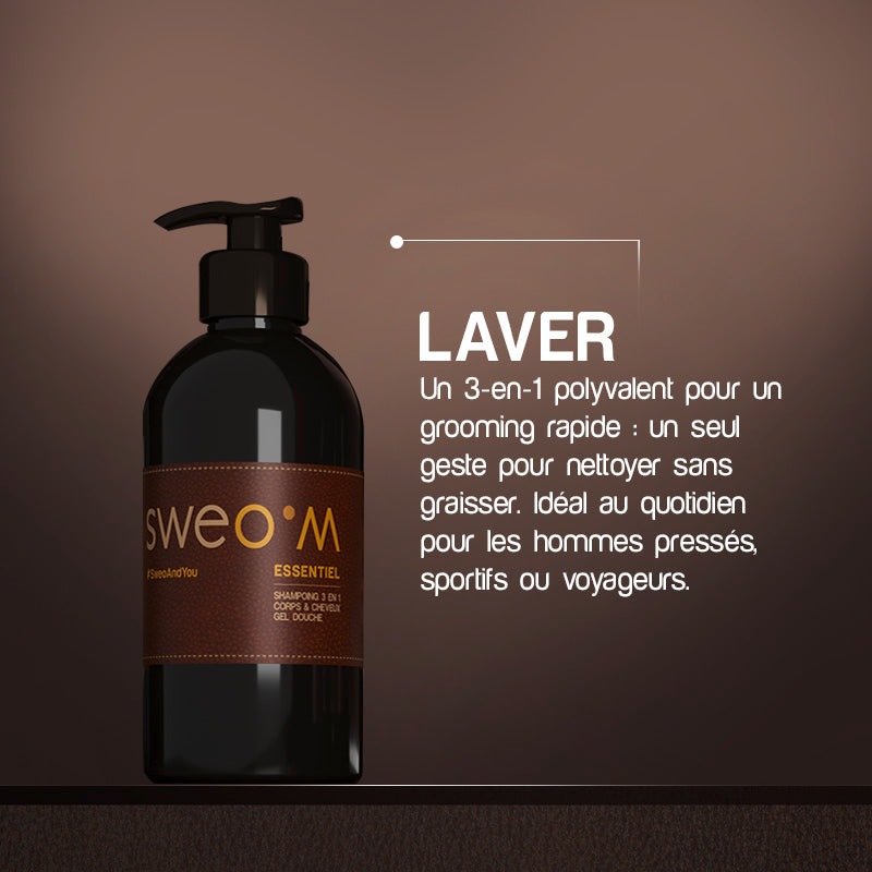 SHAMPOING 3 EN 1 ESSENTIEL SWEO.M 500ML